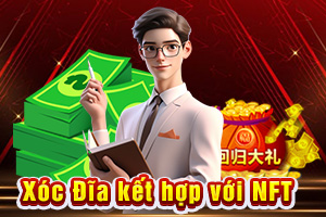 Ảnh đại diện bài viết xóc đĩa kết hợp với NFT