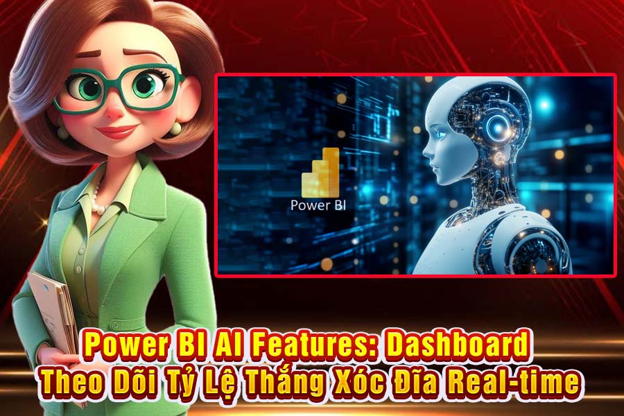 Power BI AI Features: Dashboard Theo Dõi Tỷ Lệ Thắng Xóc Đĩa Real-time